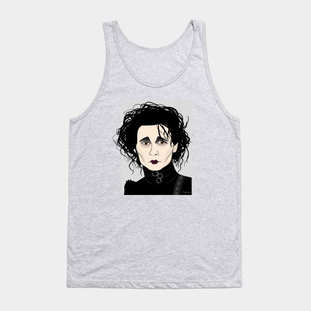 Edward Scissorhands Tank Top by Pendientera